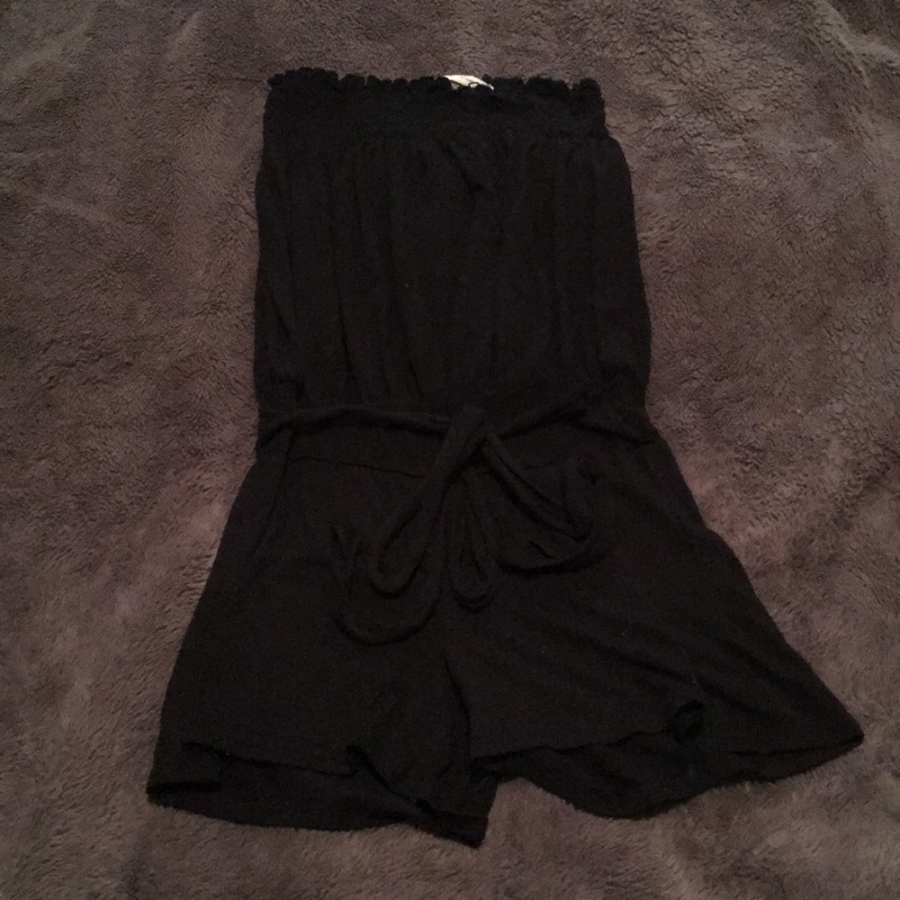 Black mini romper